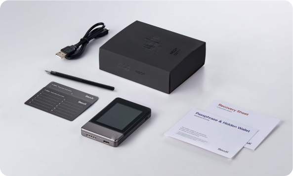 Coinwells Neo-X what's in the box